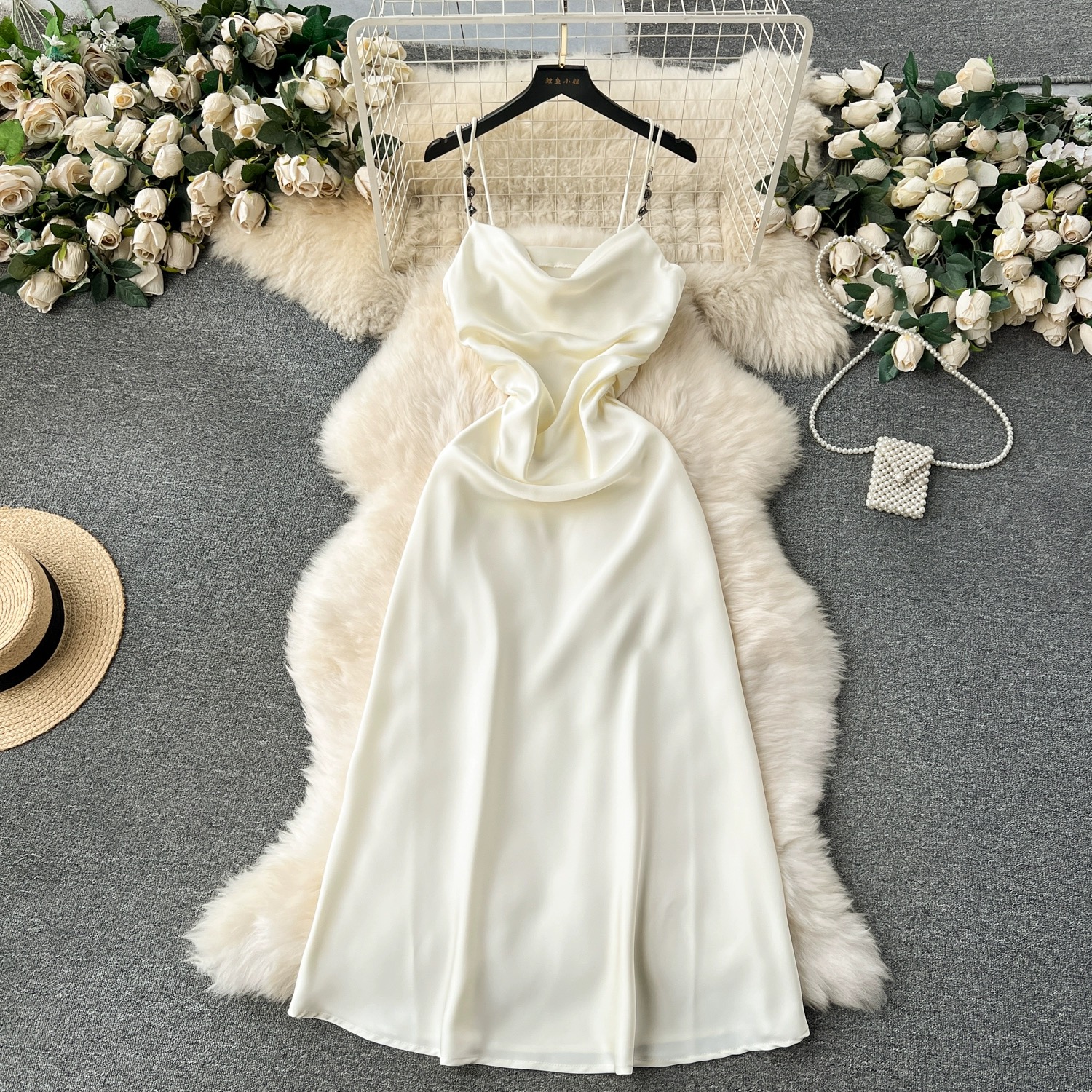 Dreamy date night silk dress FD632 image