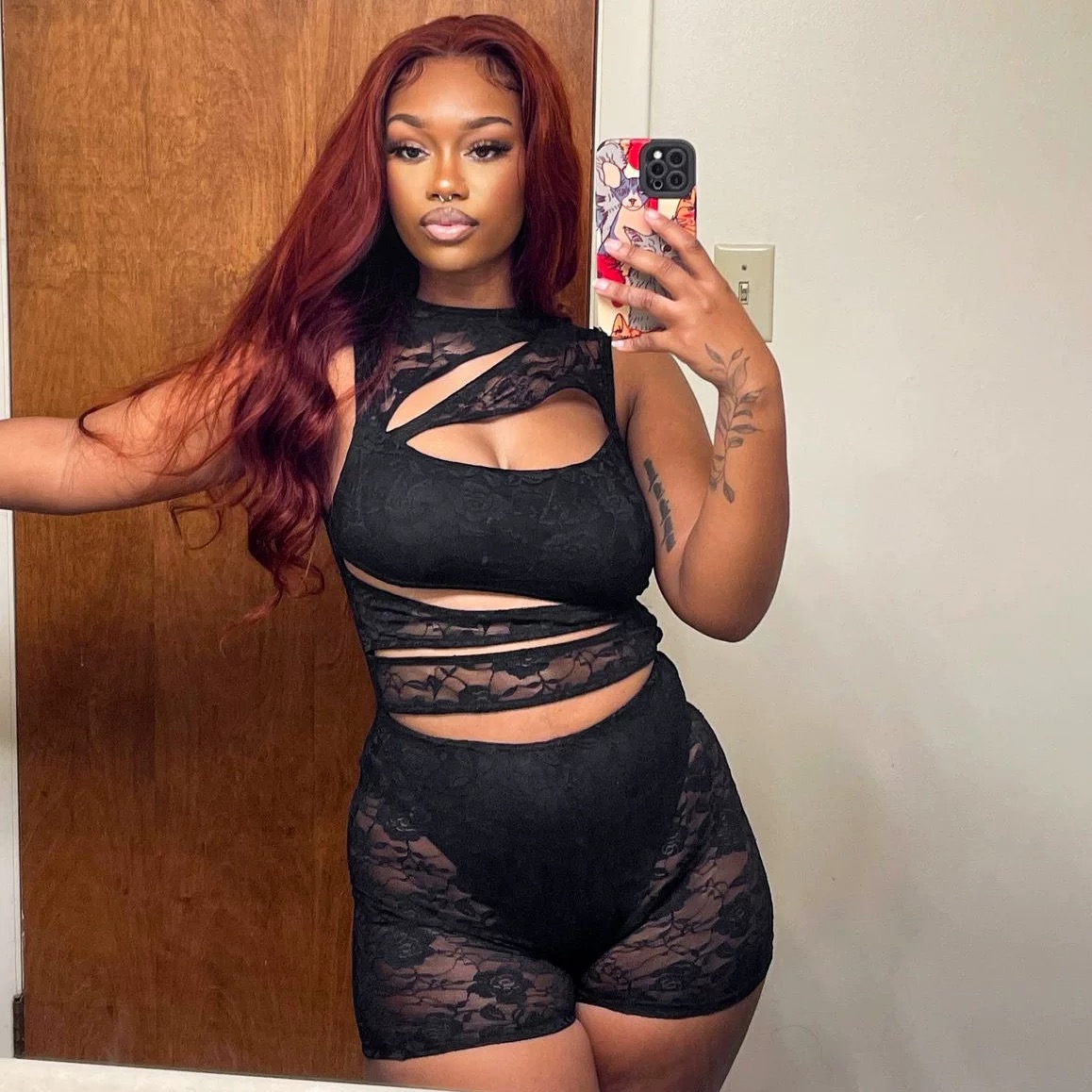 Tropical oasis lace jumpsuit CJS125 images