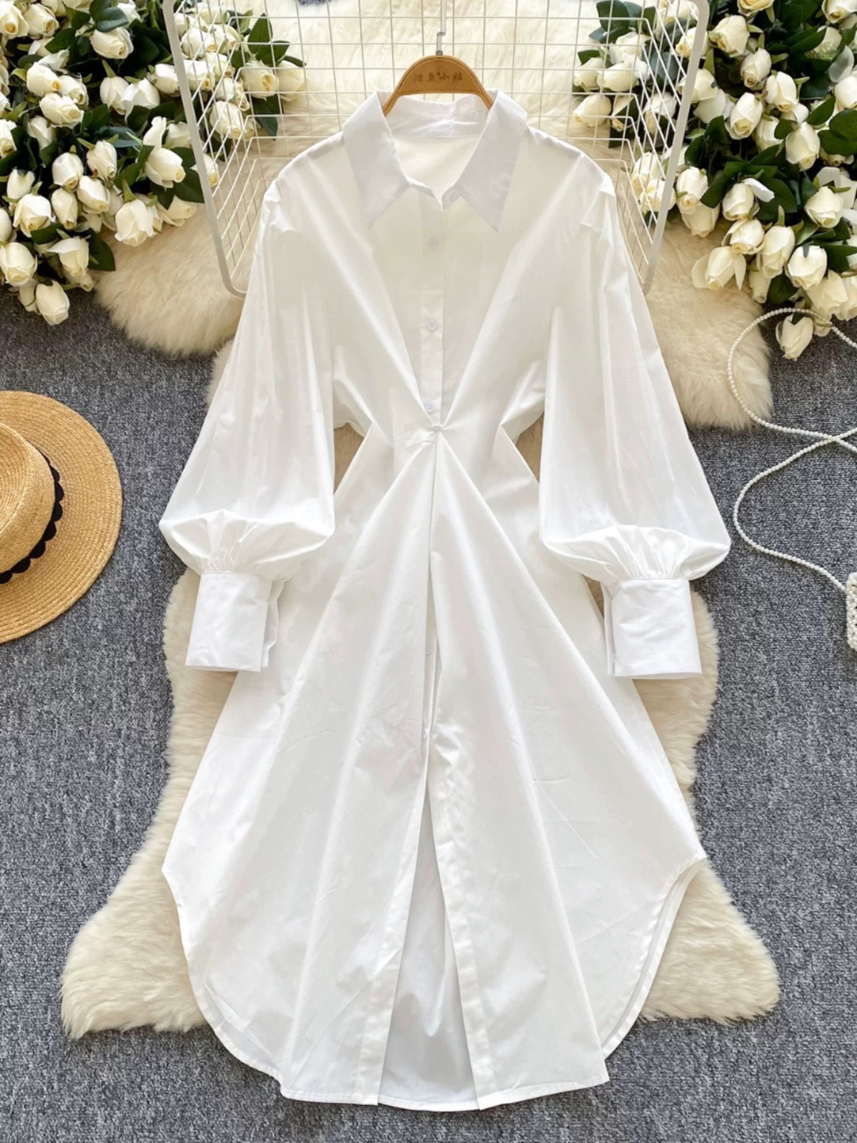 Anitta shirt dress & belt SD168