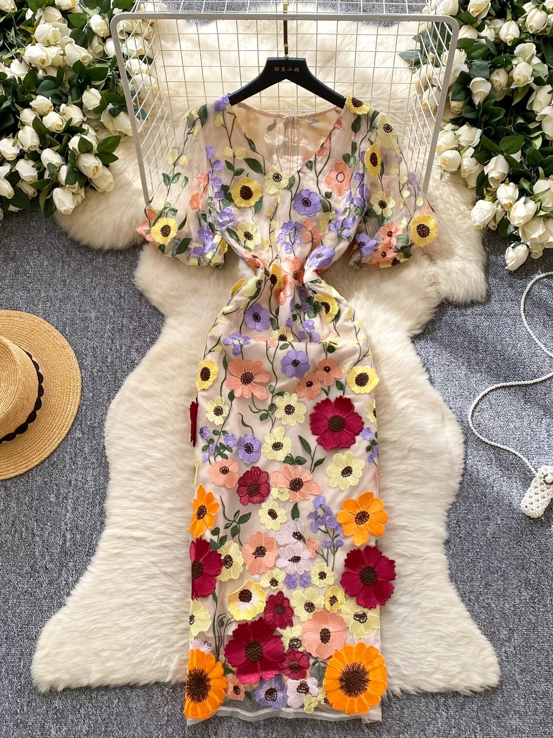 Wild thoughts floral dress FBC385 image