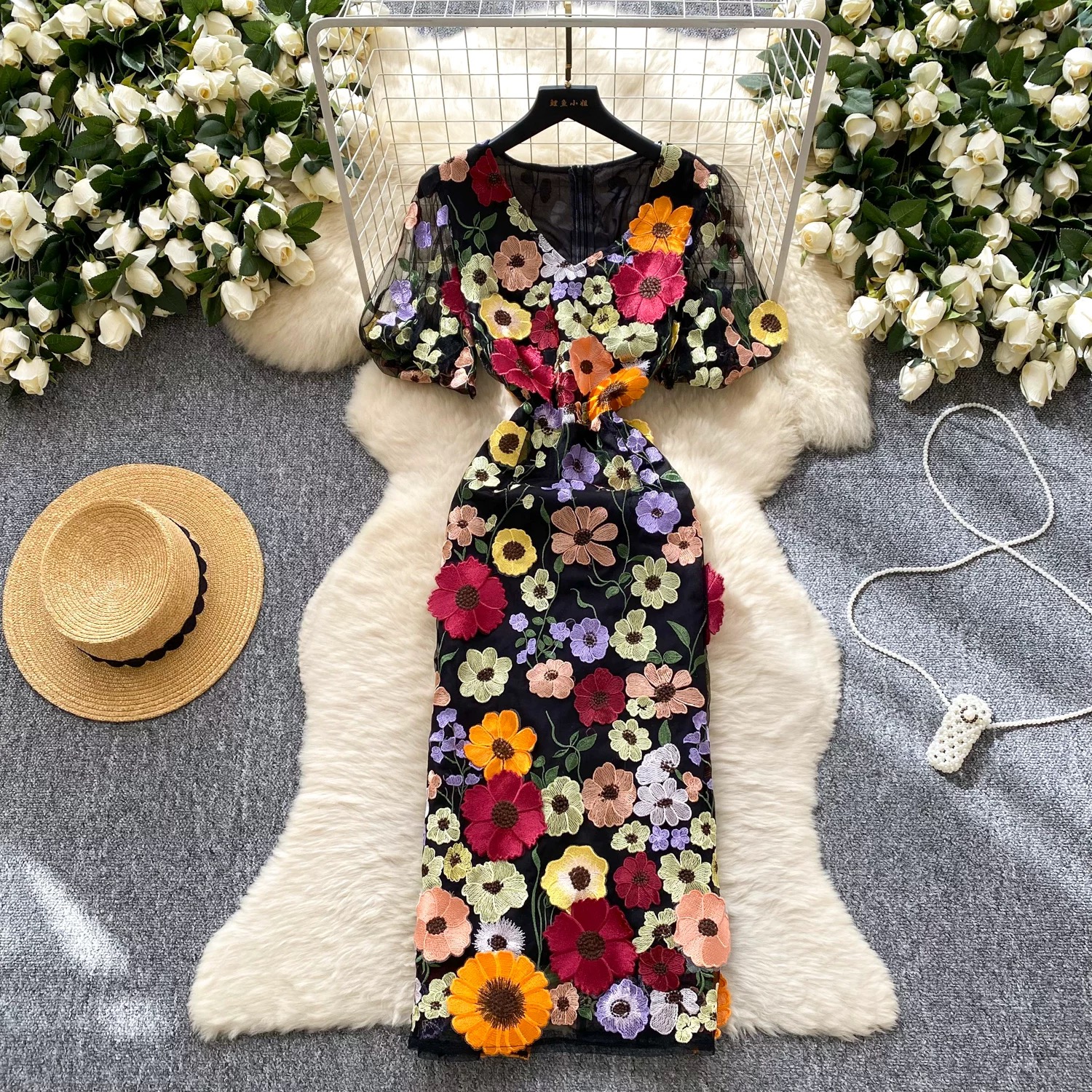 Wild thoughts floral dress FBC385 image