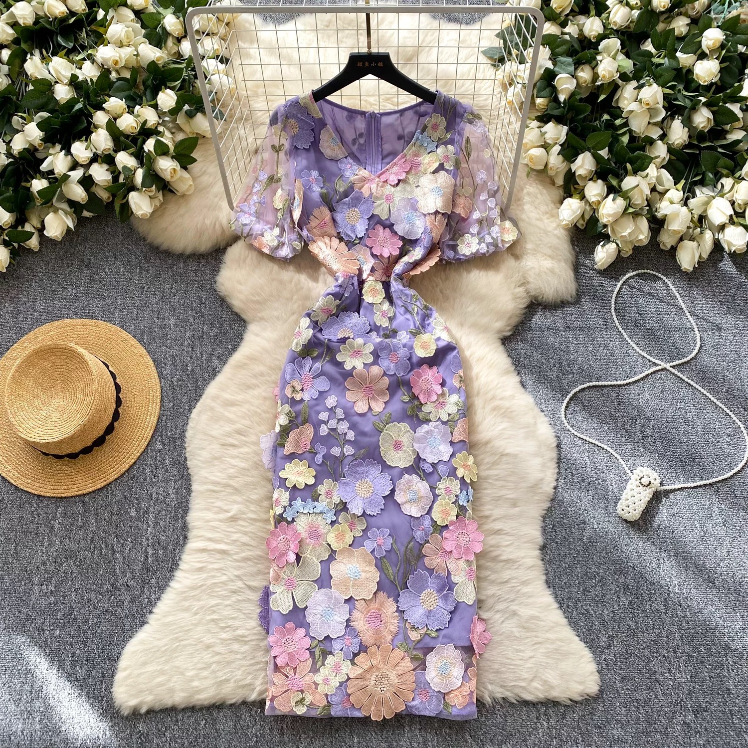 Wild thoughts floral dress FBC385 image