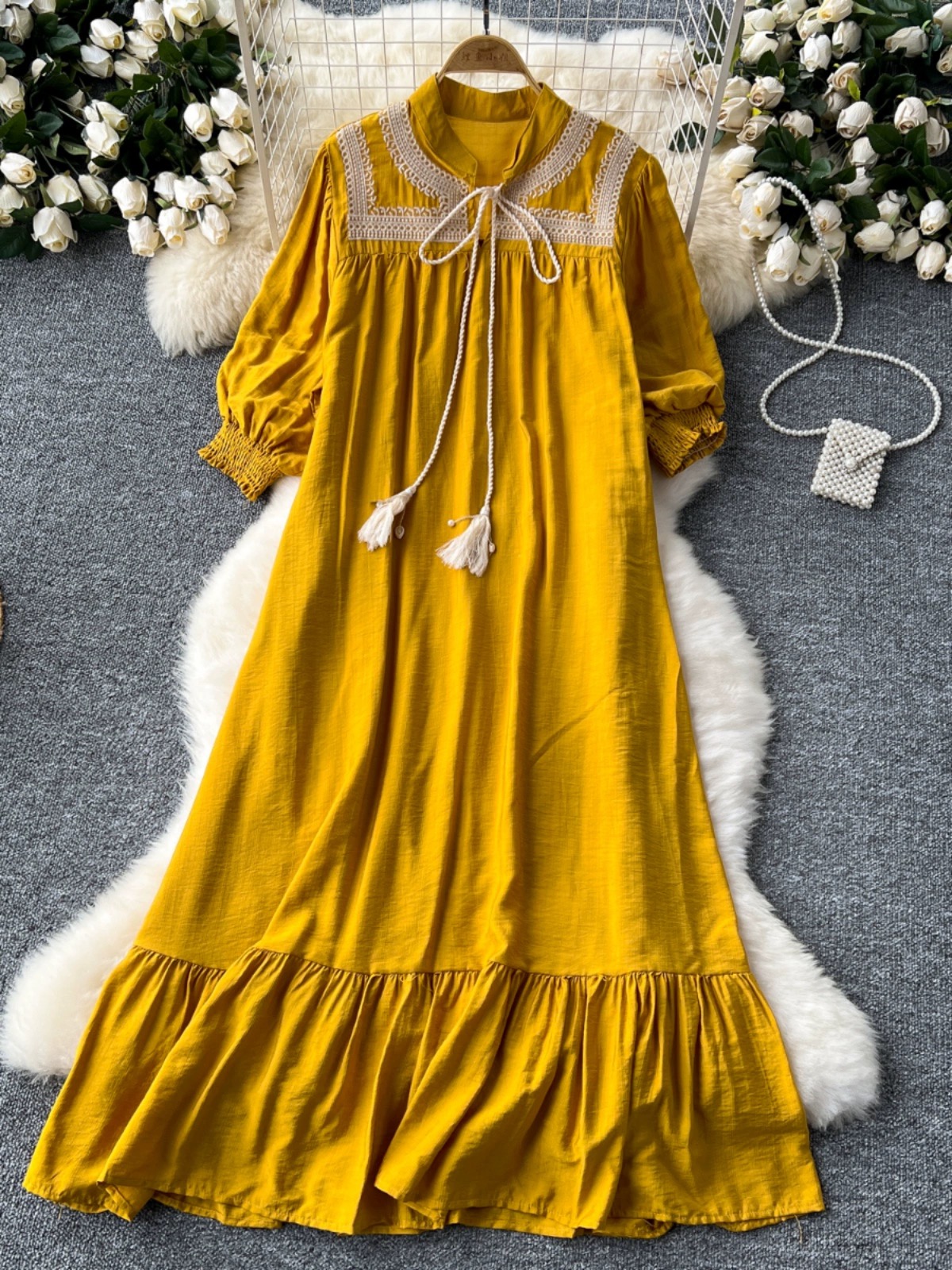 Full of color embroidery dress CD1646 image