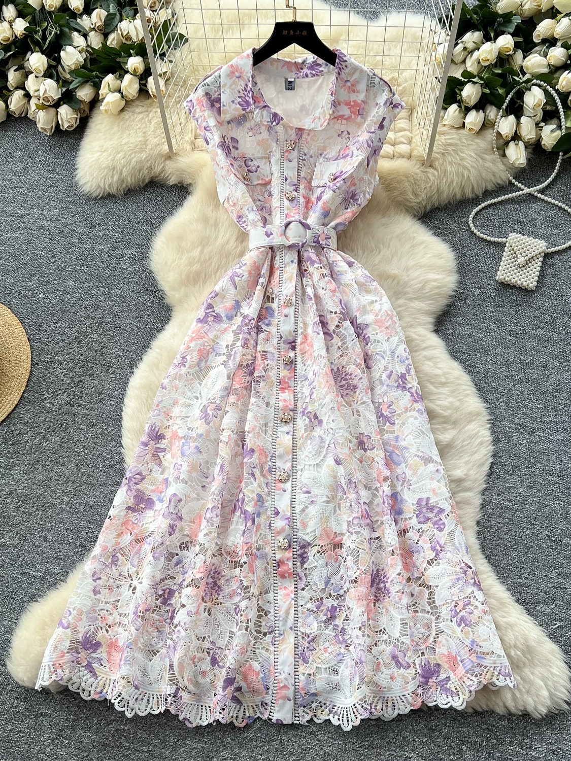 Hear me babe lace dress CD302 image