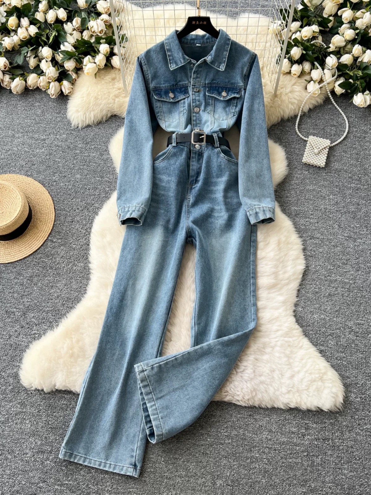 Pick your comfort denim jumpsuit DJS118