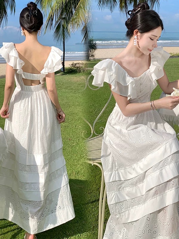 Weekend traveler lace dress CD289 image