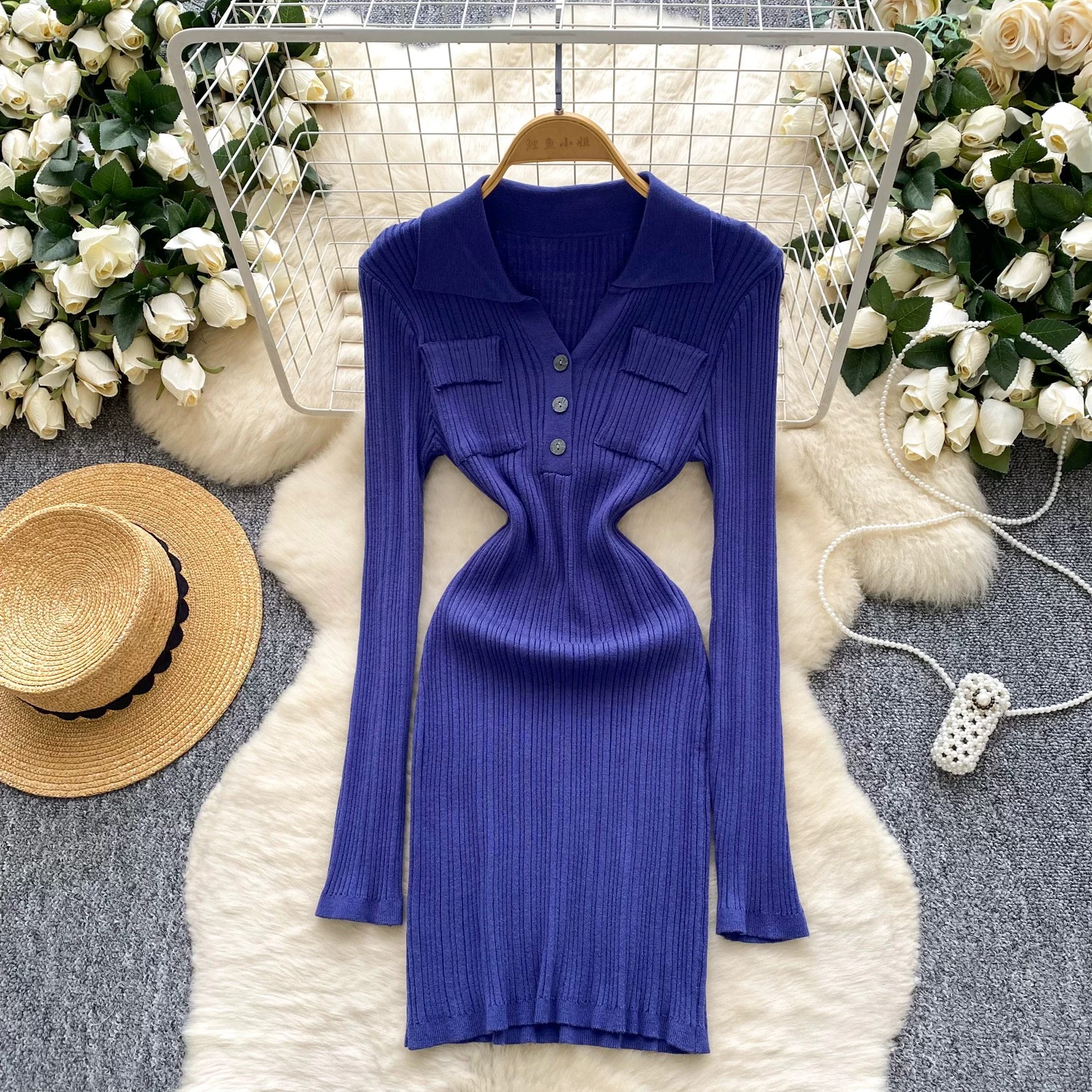 Obsessed with me knitted dress KBC328 image