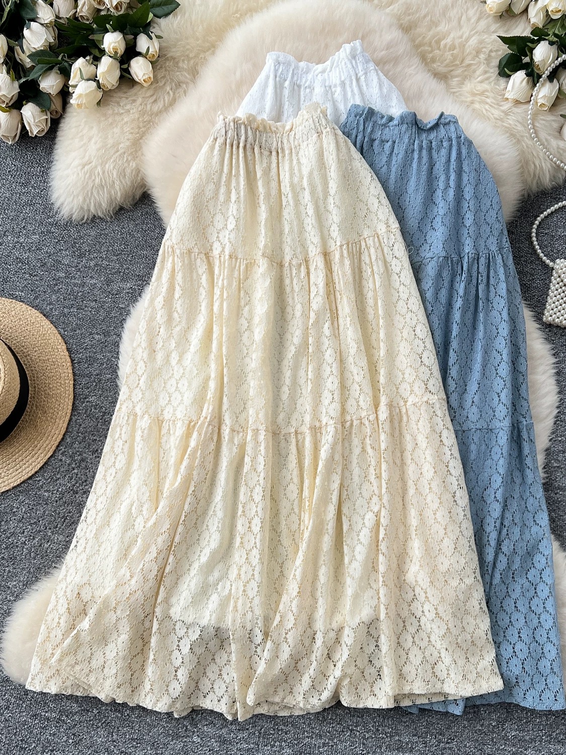 Showing off lace skirt CS182 image