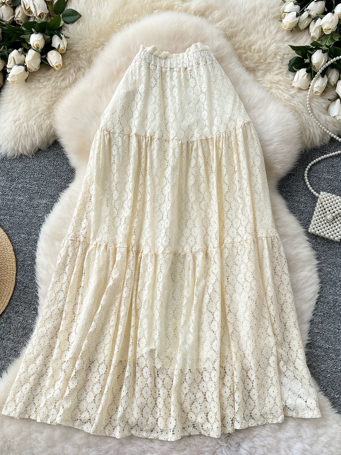 Showing off lace skirt CS182 image