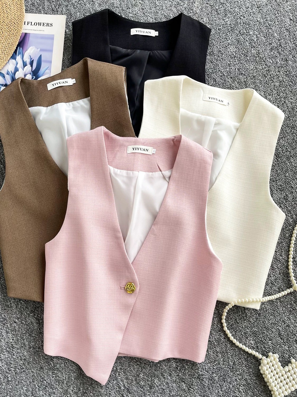 Always in the sky Korean waist coat top FTO222