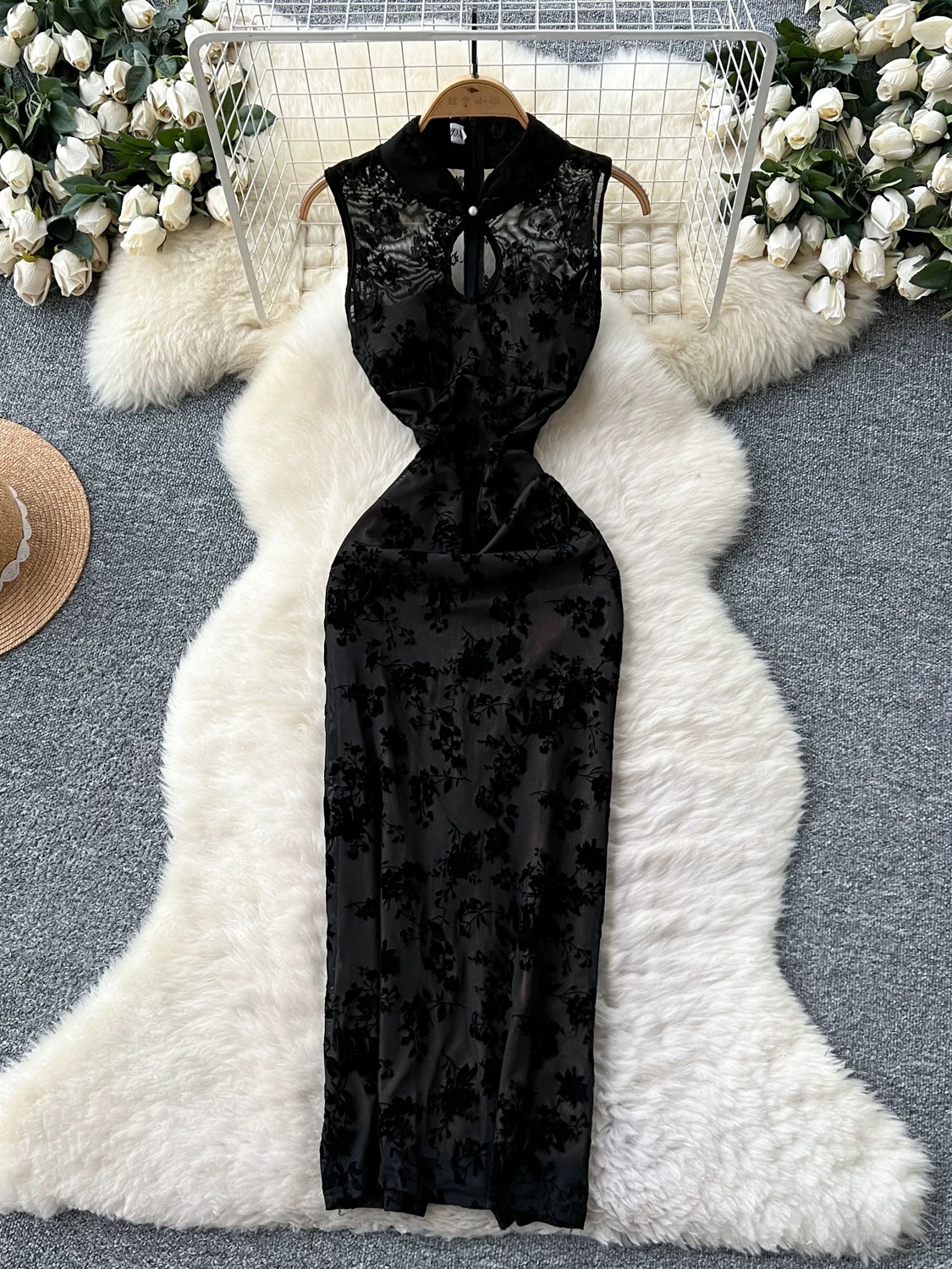 Taking flights qipao dress Q198 image