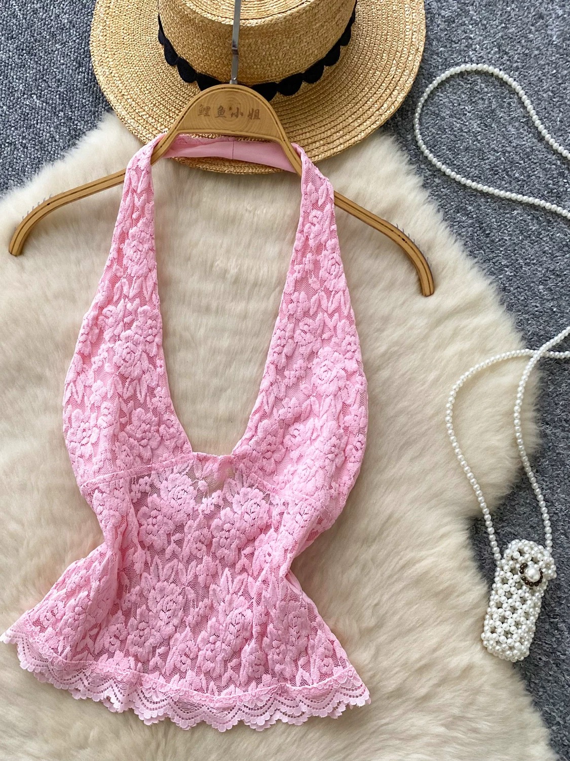 Mona not Lisa lace top CTO216 image