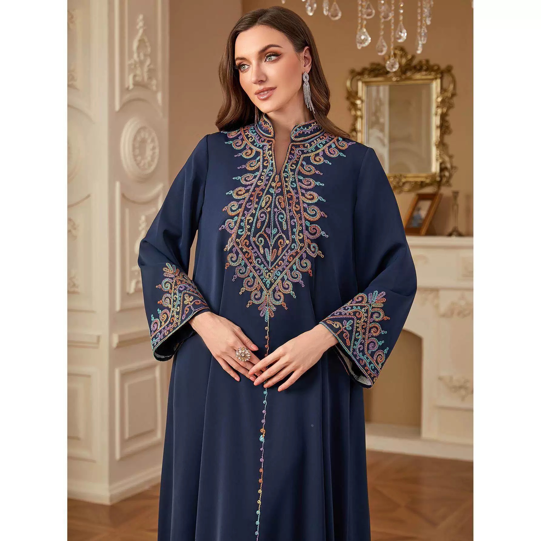 Don’t bother embroidery embellished  dress CD541 image