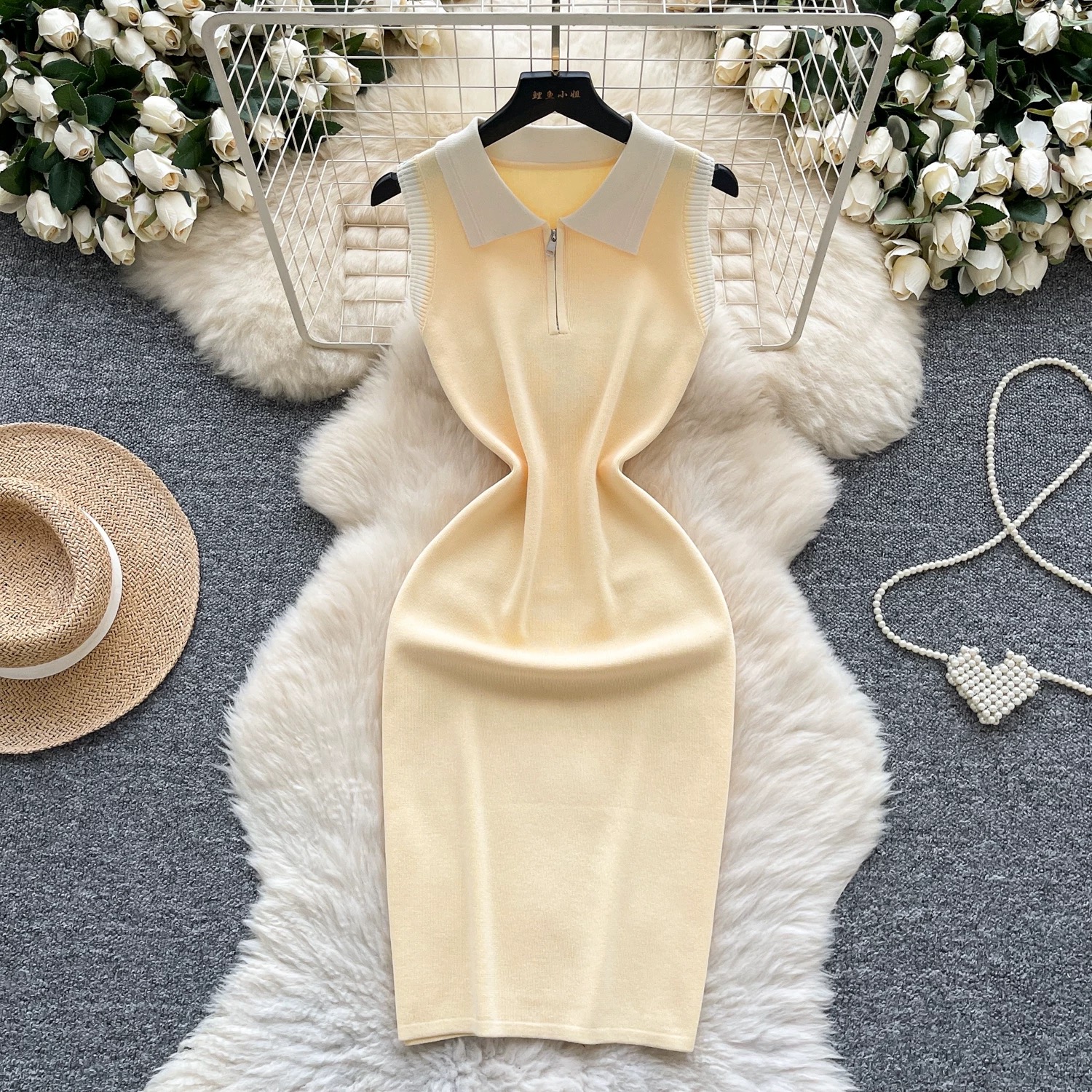 Simplistically perfect knitted dress KBC175 image