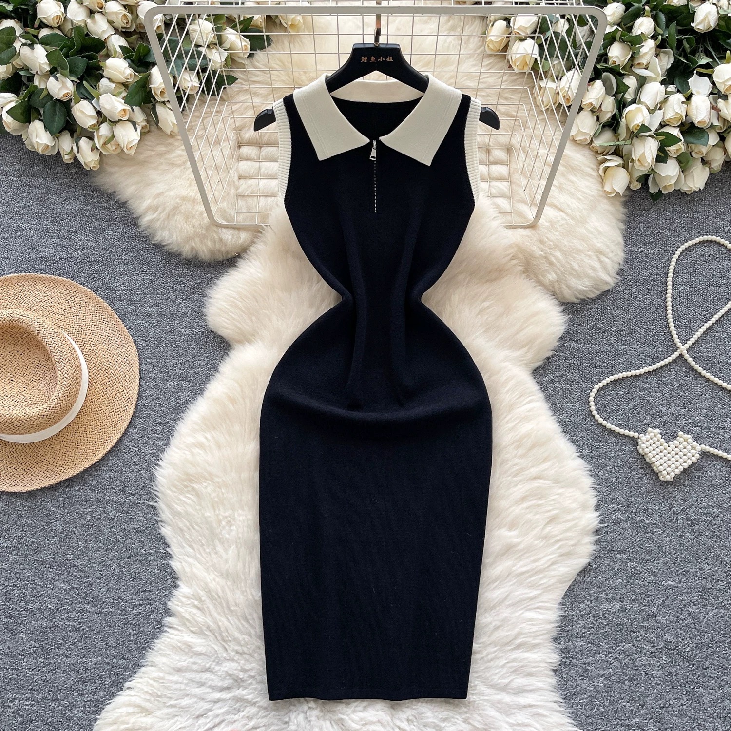 Simplistically perfect knitted dress KBC175 image