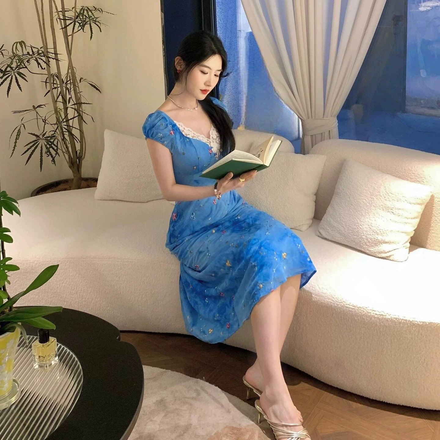 Holiday cheer print dress CD548 image