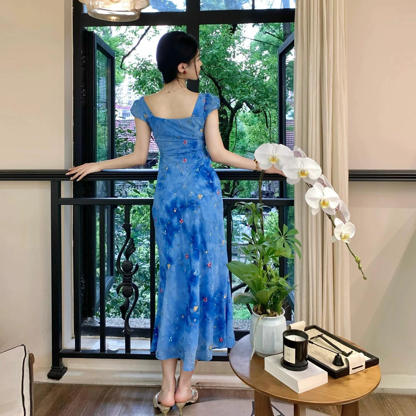 Holiday cheer print dress CD548 image