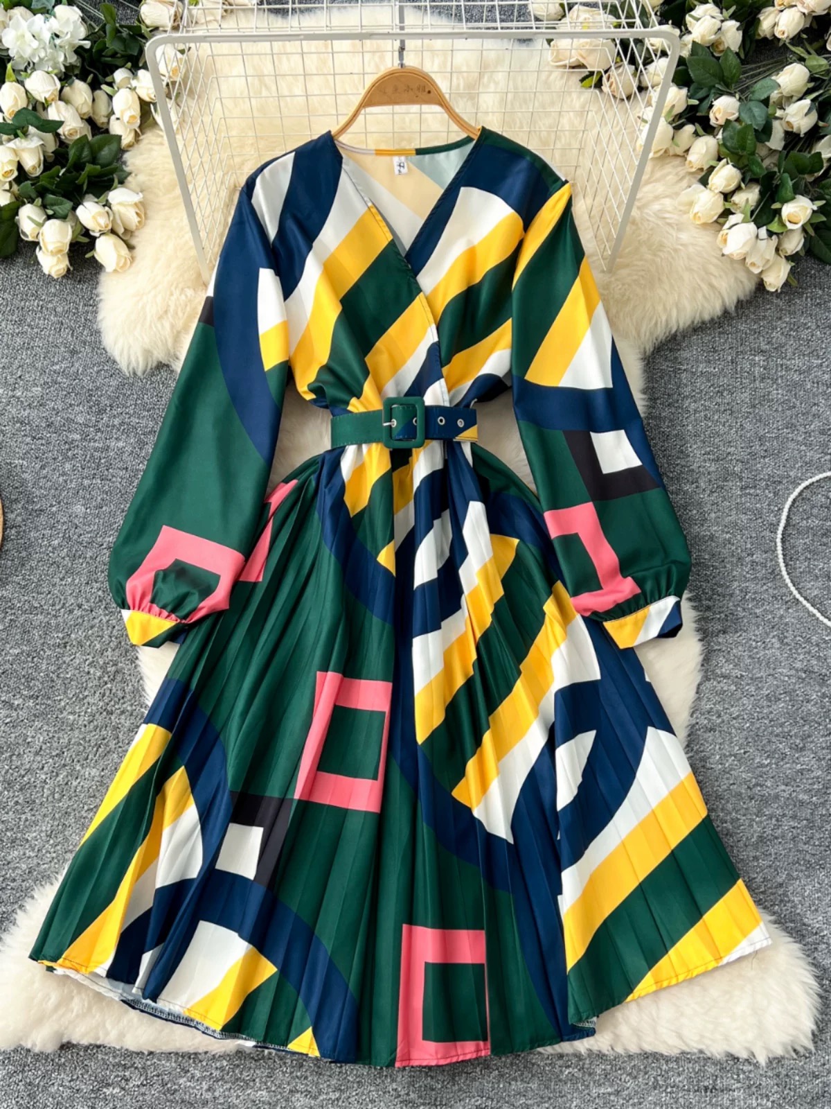 Colorful emotions midi dress FD1471 image