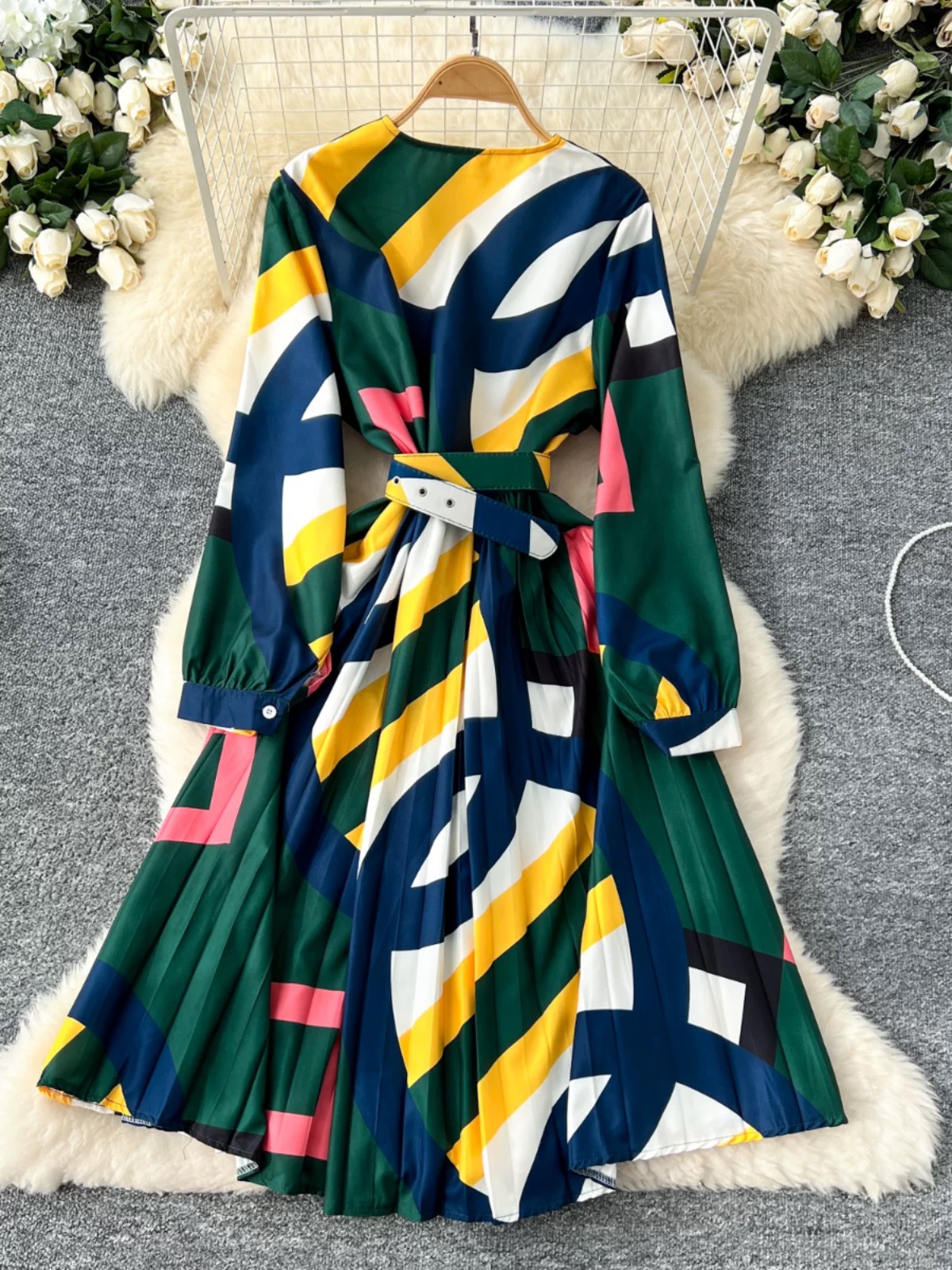 Colorful emotions midi dress FD1471 image