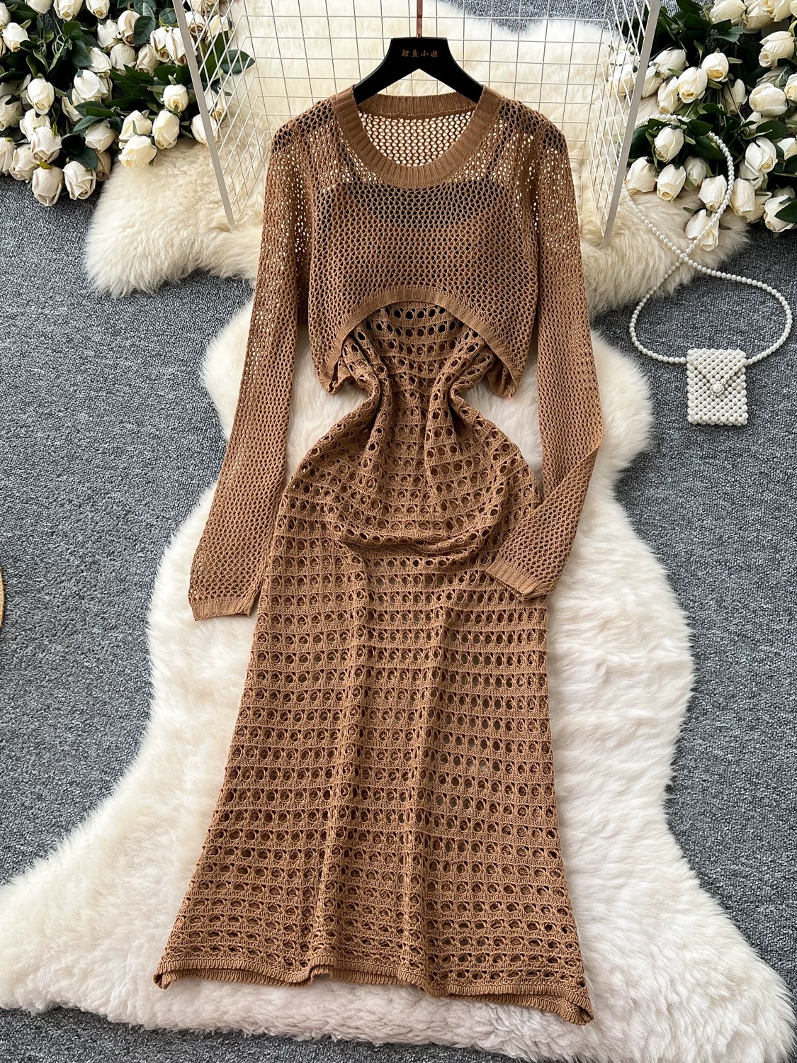 Sweetest touch net dress CD1218 image