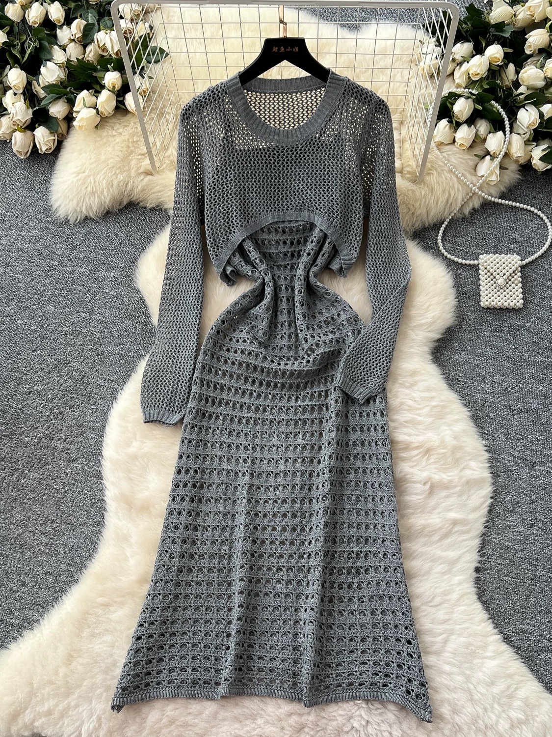 Sweetest touch net dress CD1218 image