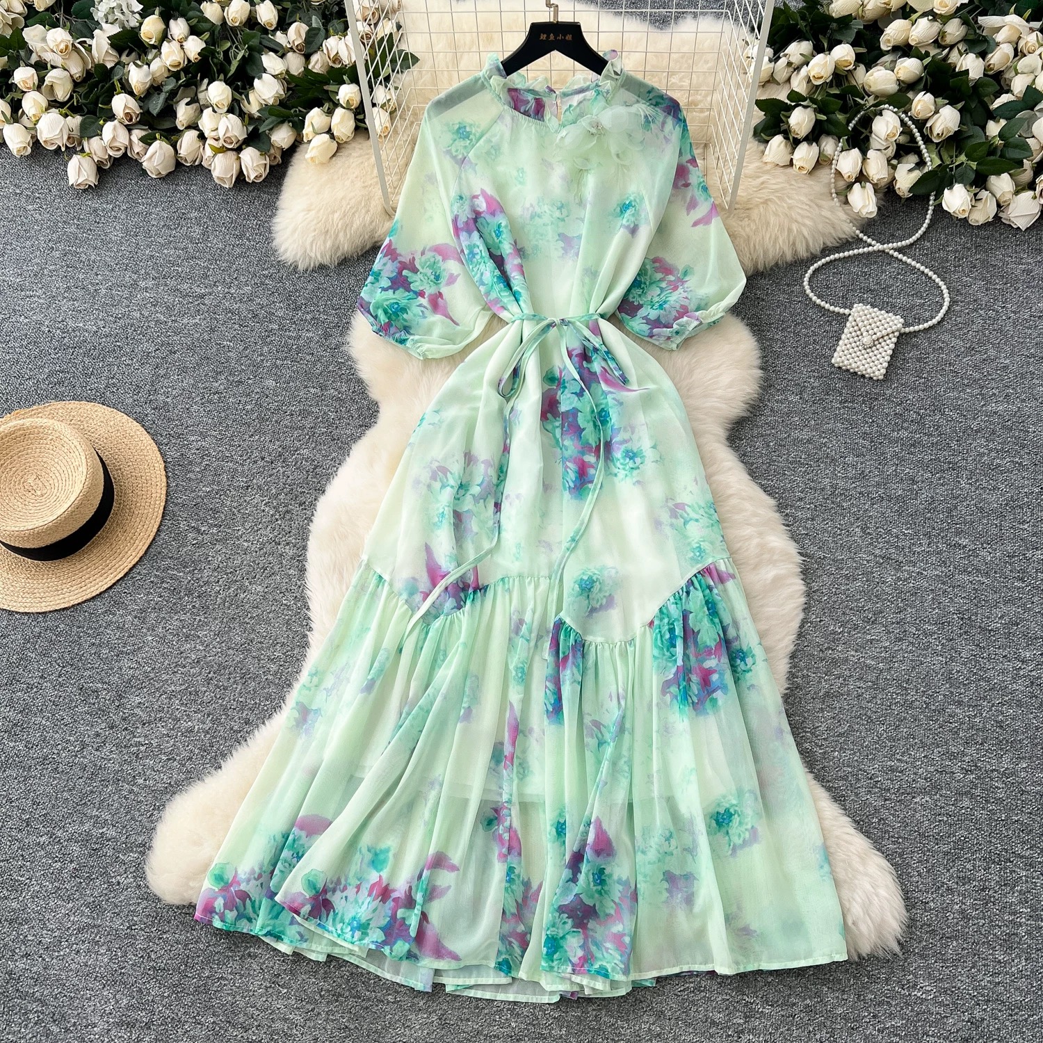Melina floral dress CD240 image