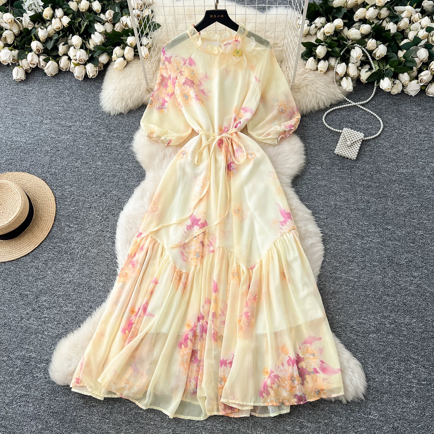 Melina floral dress CD240 image