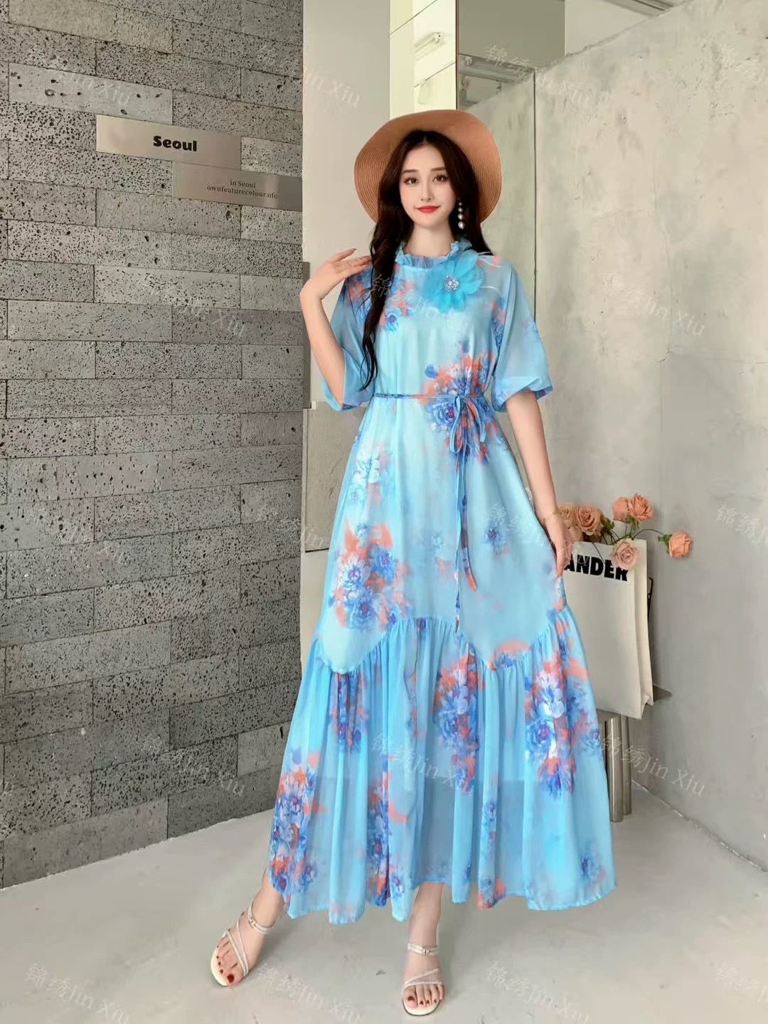 Melina floral dress CD240 image