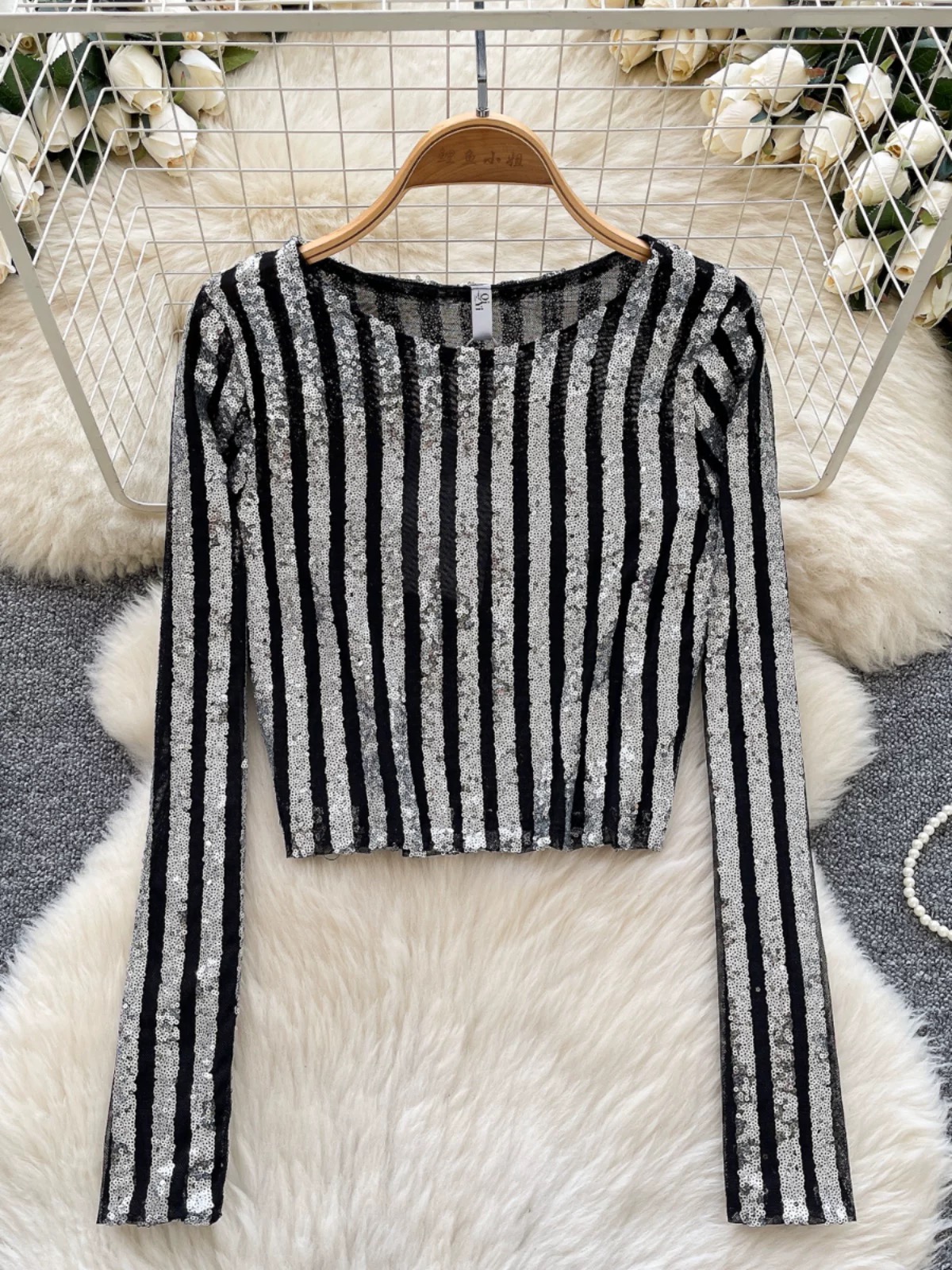 Baby got swag sequin top CTO753 image