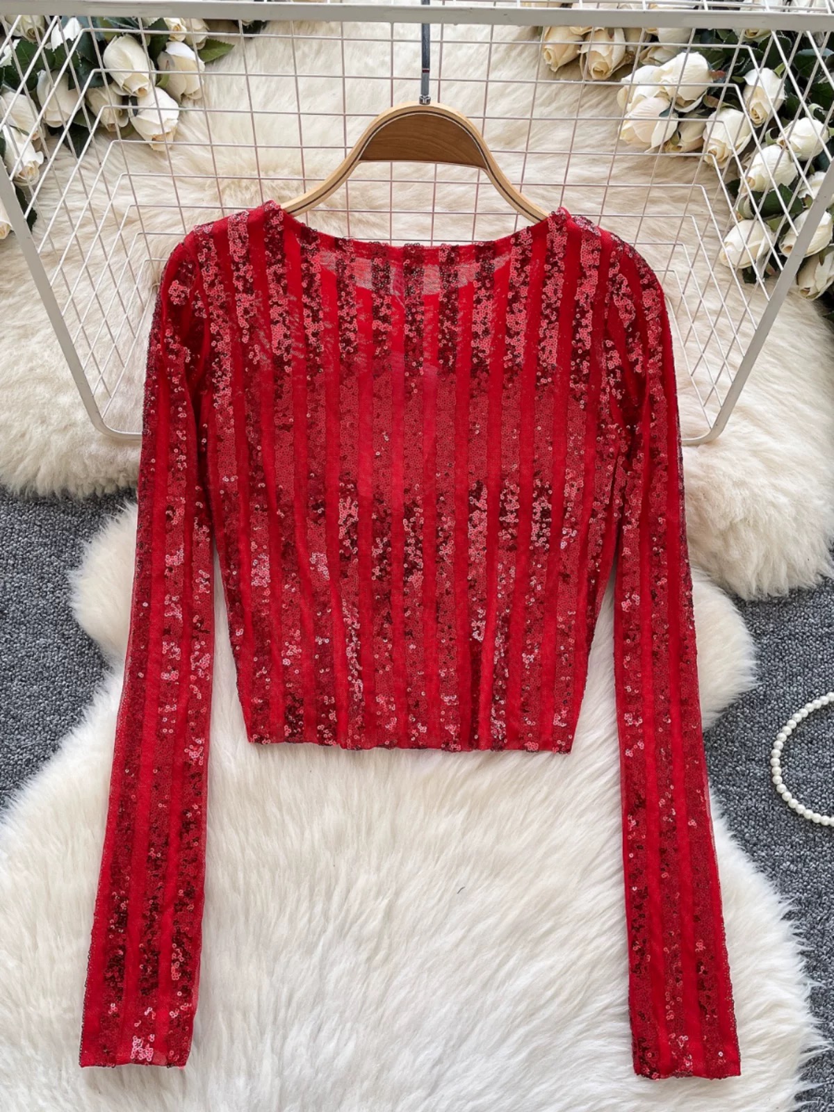 Baby got swag sequin top CTO753 image