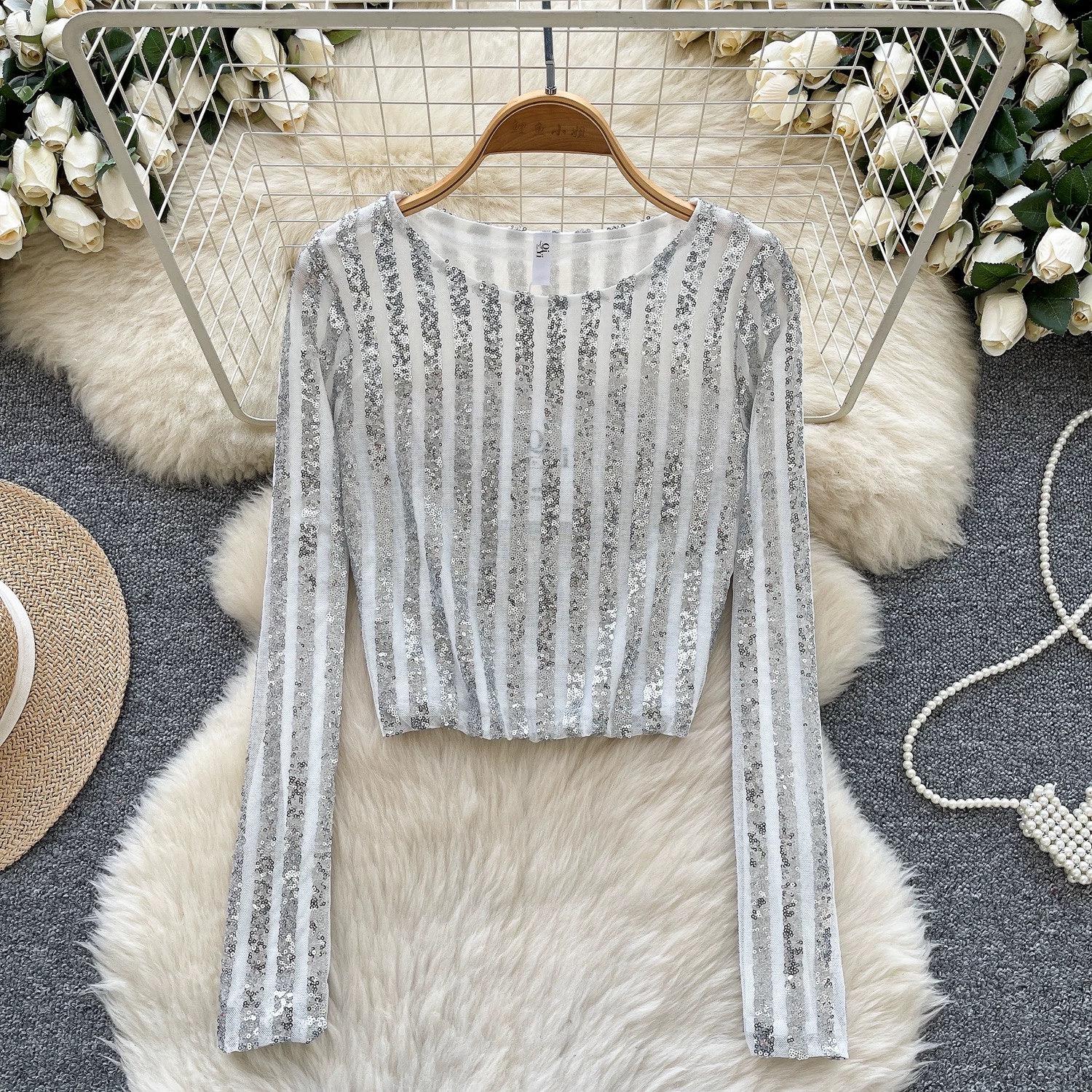 Baby got swag sequin top CTO753 image