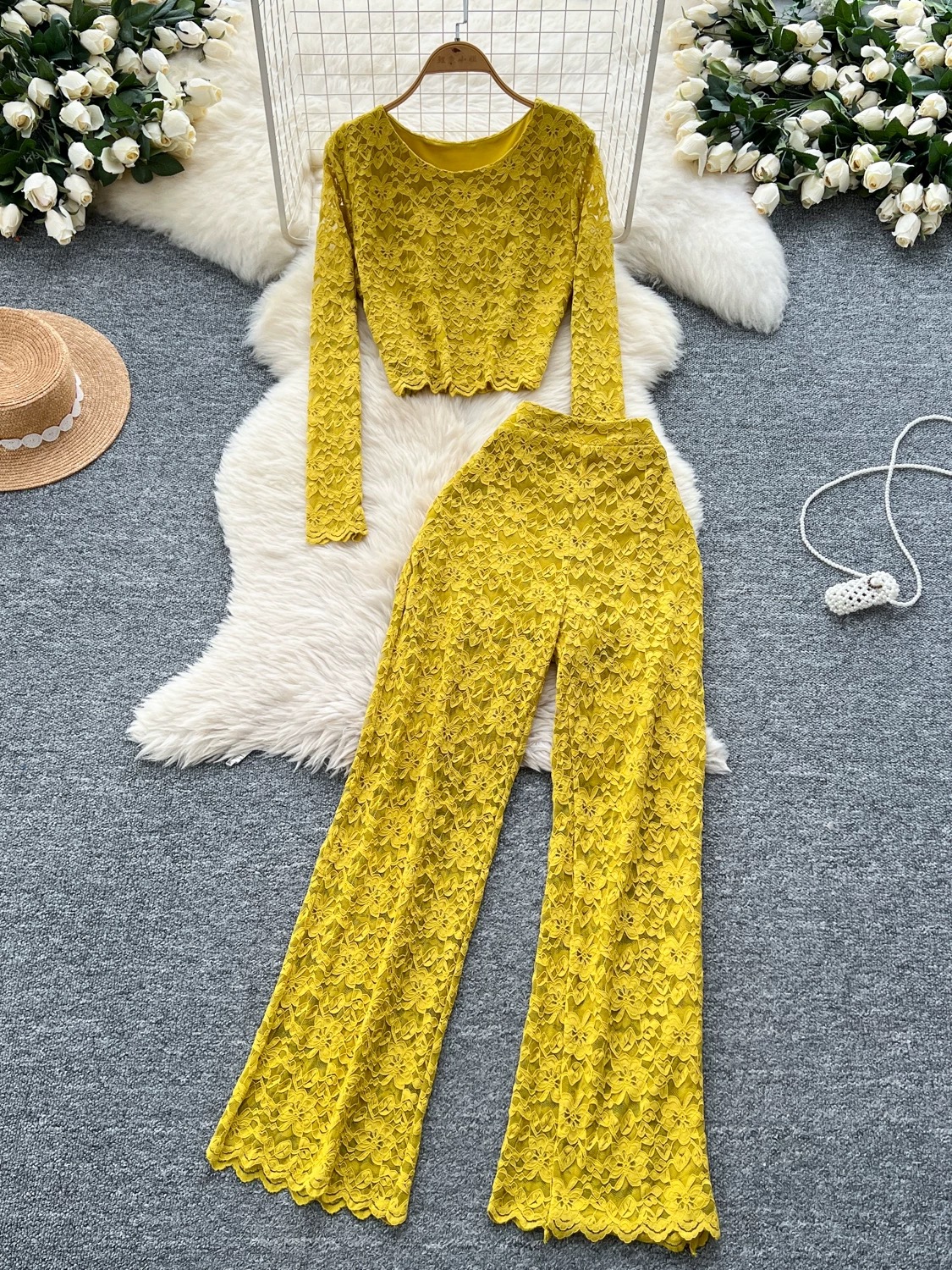 Malibu vibes lace set FTP188 image