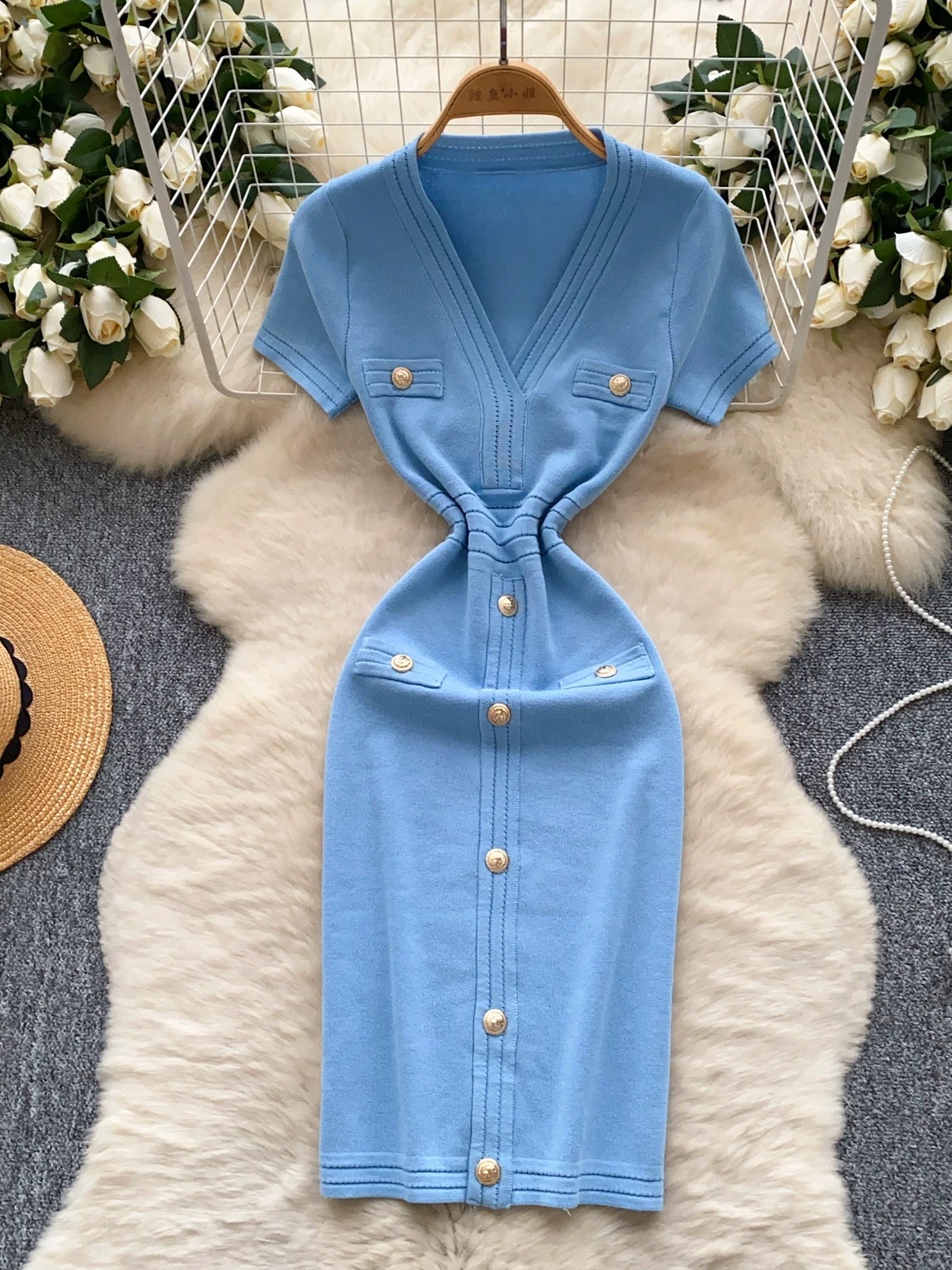 Solid basic dress KBC207