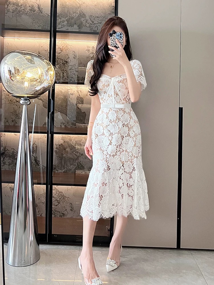 Diamond babe lace dress FD397 image