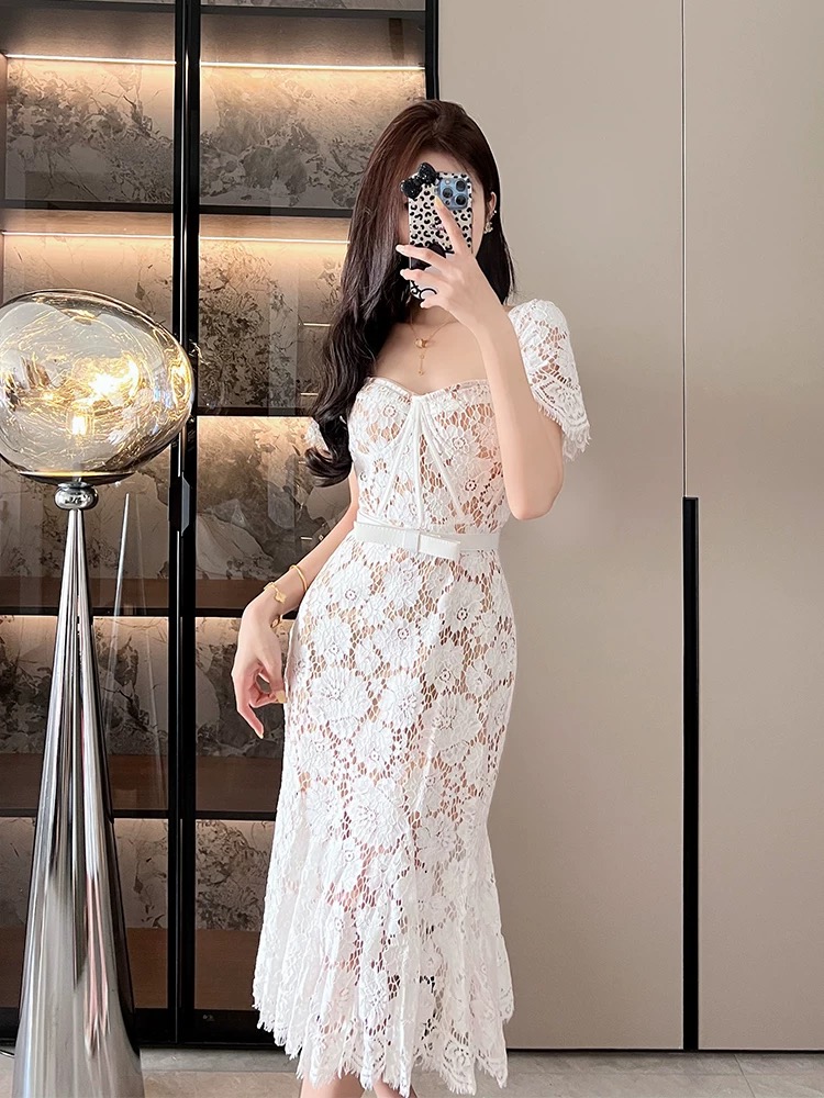 Diamond babe lace dress FD397 image