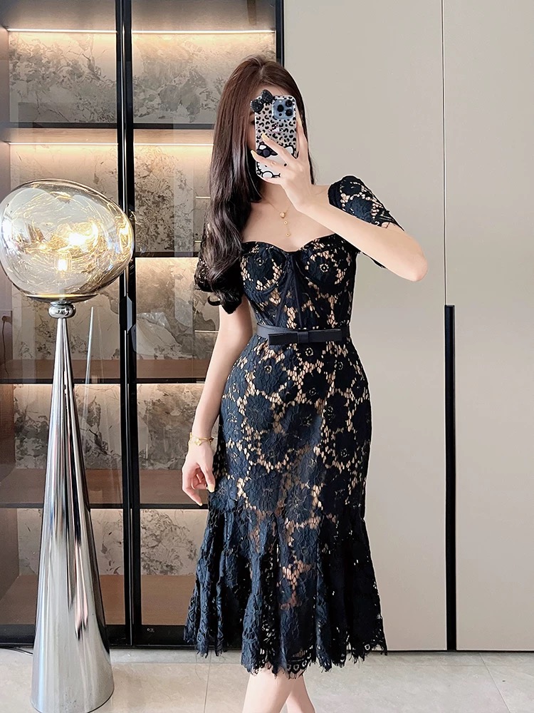 Diamond babe lace dress FD397 image
