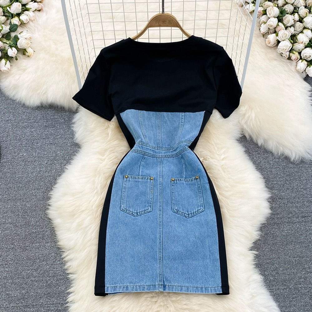 Starting over denim dress DBC49 image