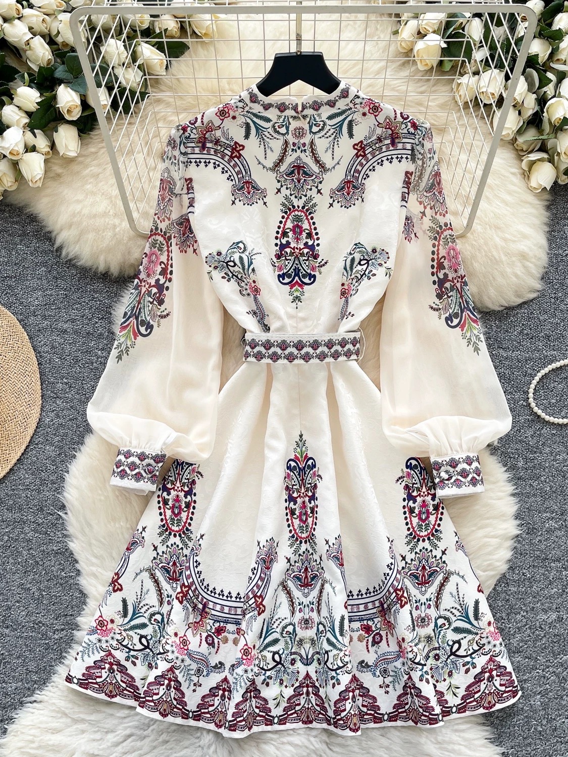 End of the road print dress ED146 image