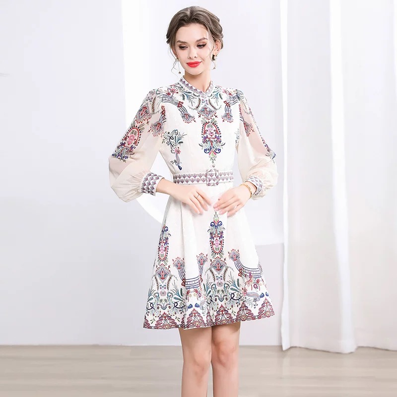 End of the road print dress ED146 image