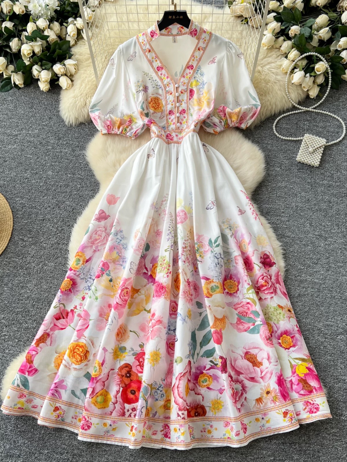 Spotted me dress ED393