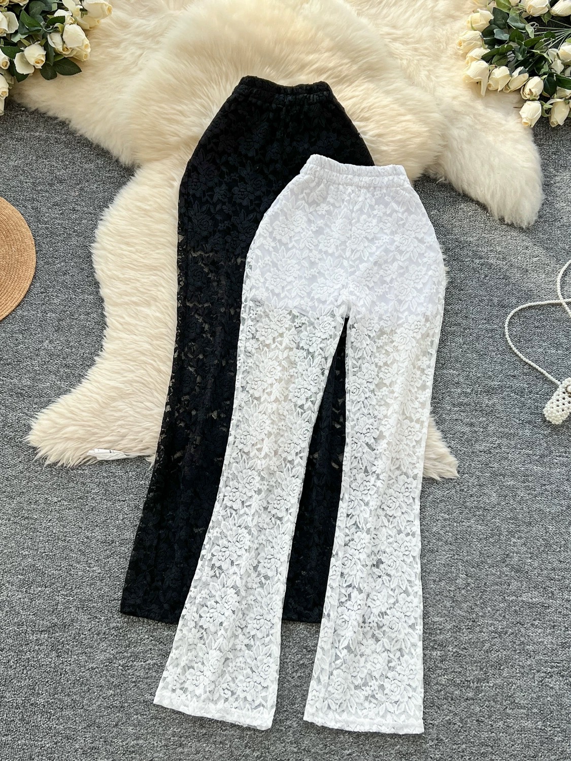 Not so basic lace trousers CP42