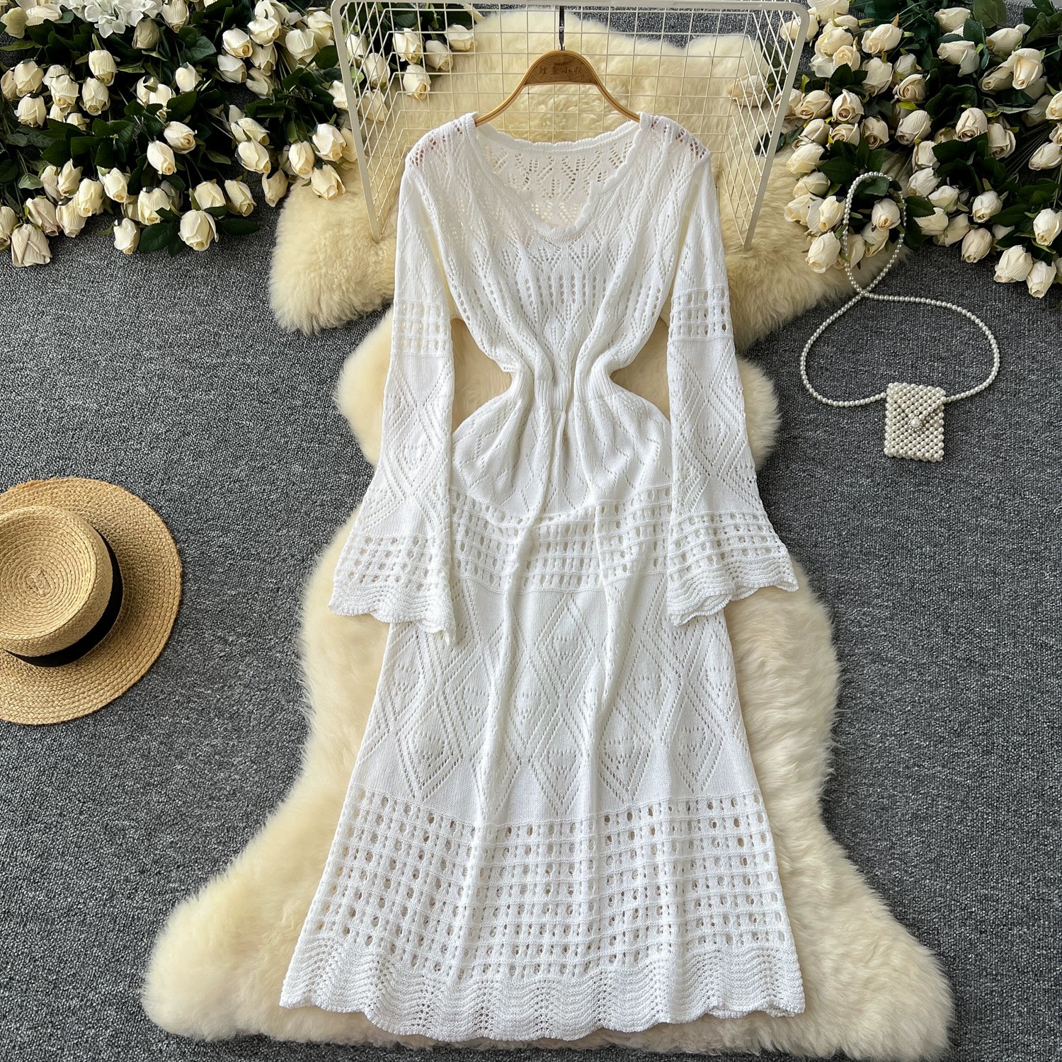 Your new addiction knitted dress & camisole KD334 image