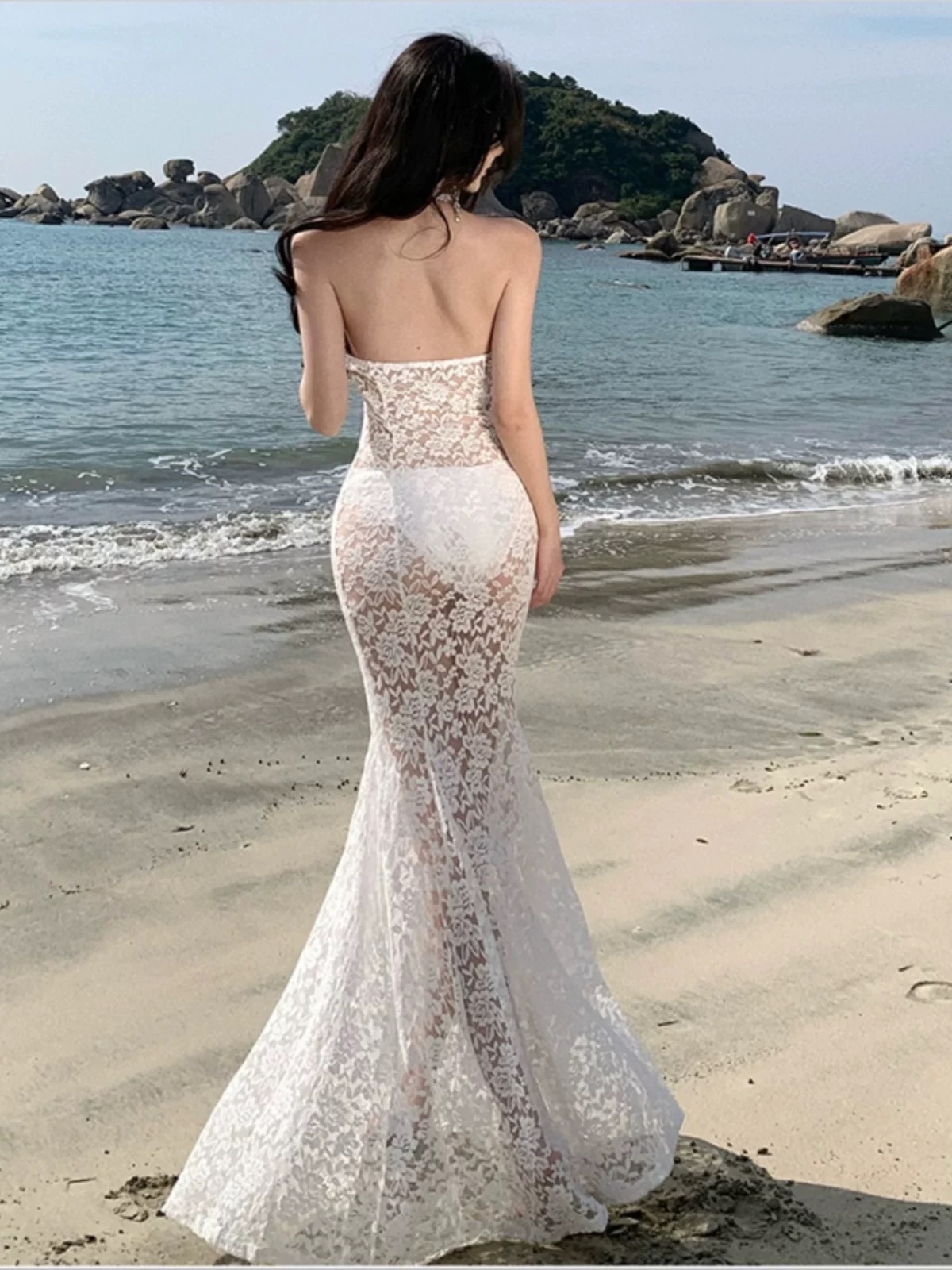 Lake como lace dress CD2248 image