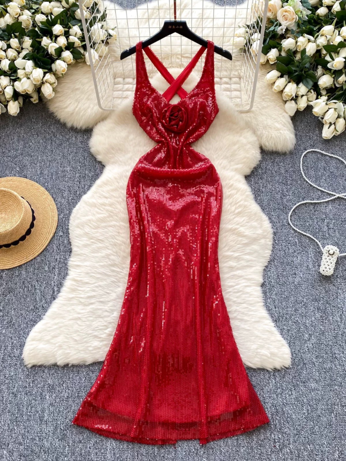 Ginevra sequin dress EVD286 image