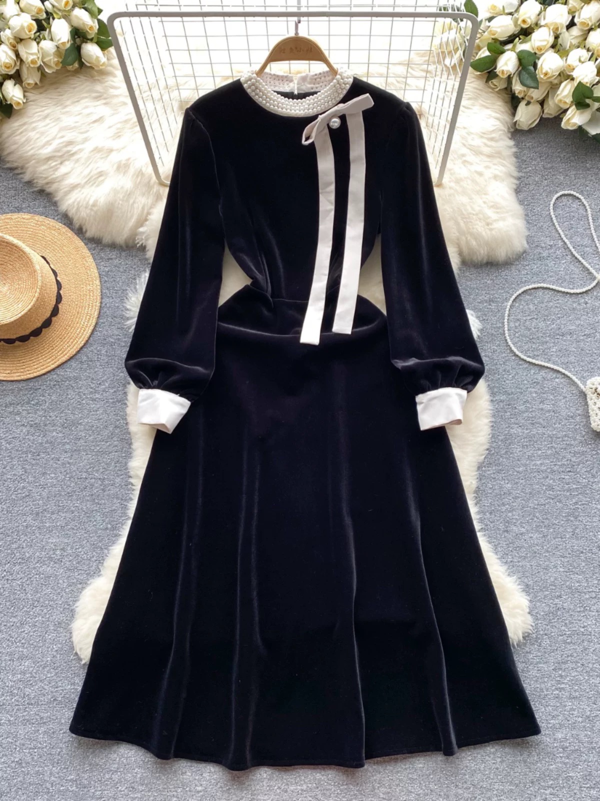 Newyork angel velvet dress FD1439 image