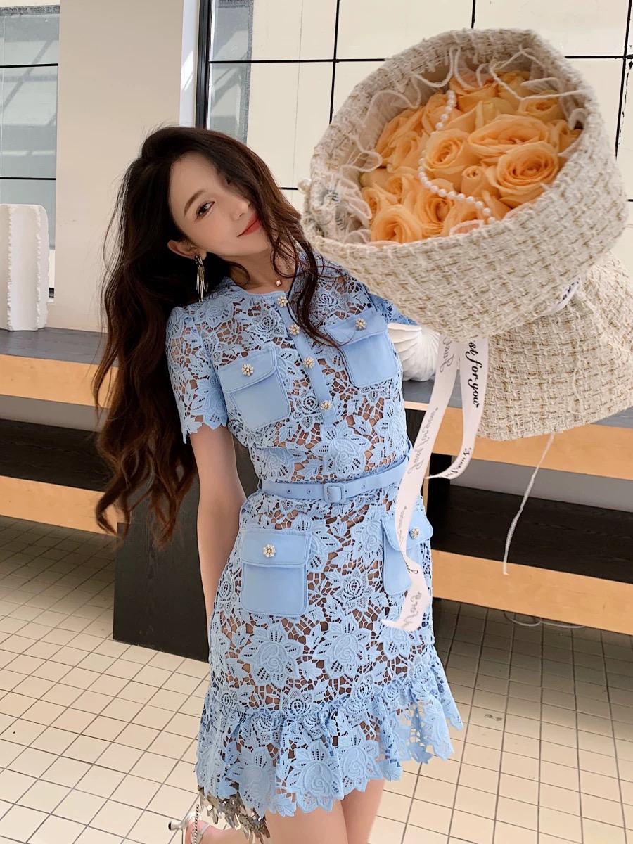 Flower fields lace dress FD1441 images