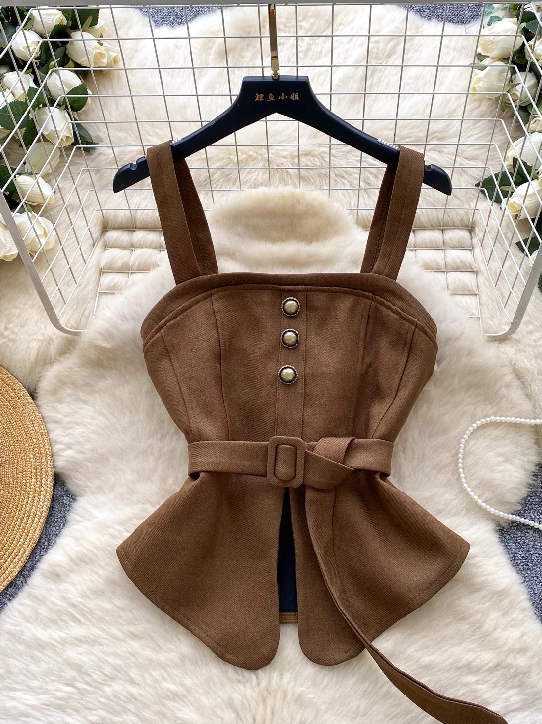 Cold hearted waistcoat top FTO324 images