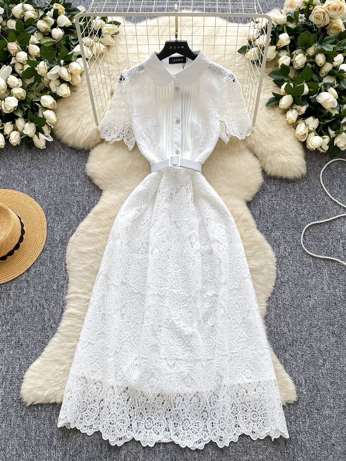 Bridal party lace dress FD393 image