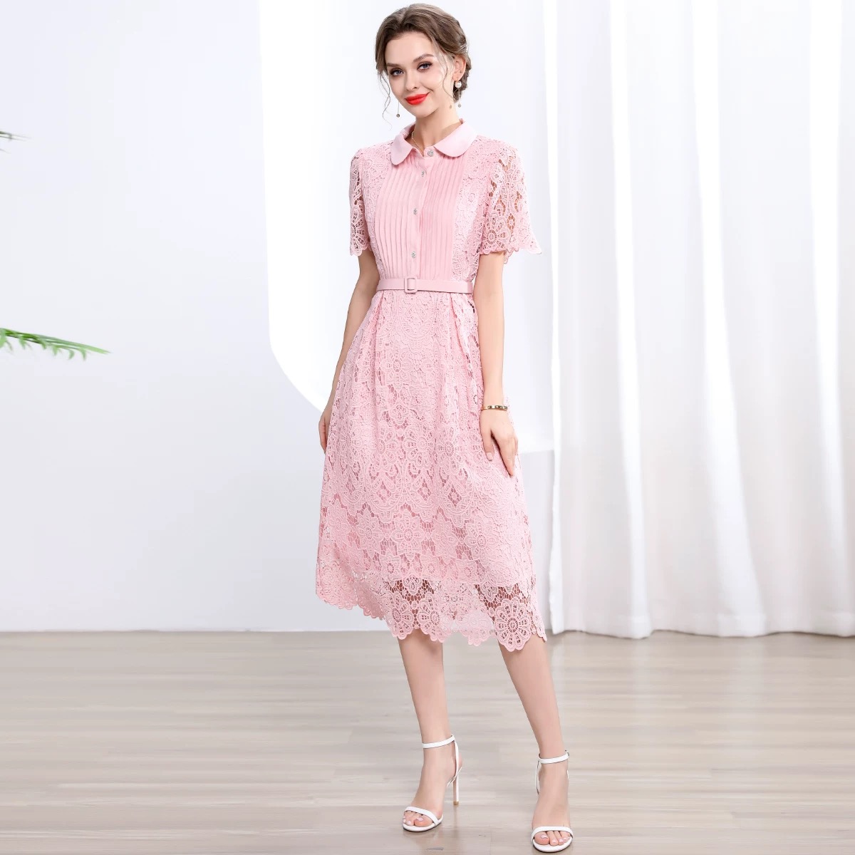 Bridal party lace dress FD393 image