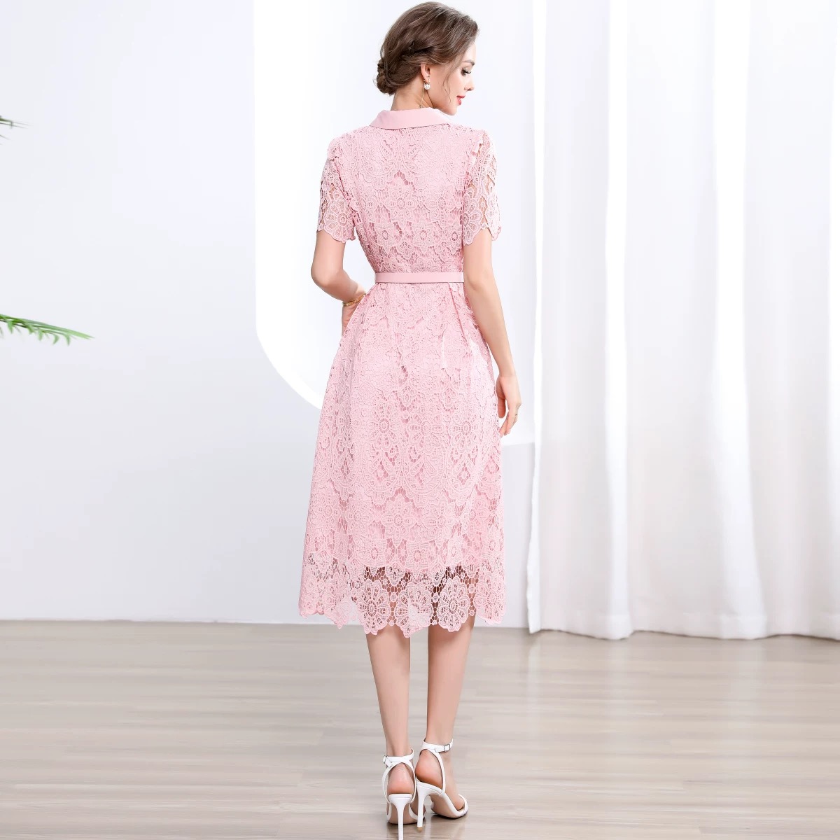 Bridal party lace dress FD393 image